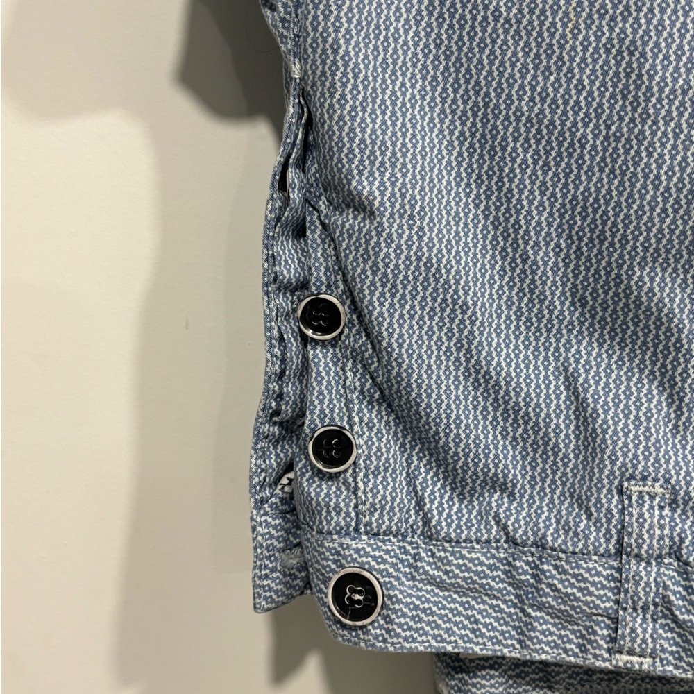Blue patterned golf pant - Picture 2 of 4